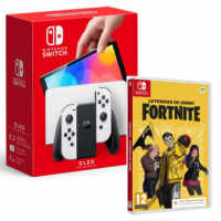NINTENDO Switch Oled 7" + Fortnite Leyendas de Anime - Guanxe Atlantic Marketplace