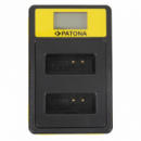 PATONA Smart Dual Lcd Charger para Canon LP-E12