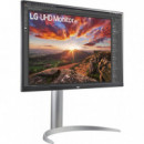 LG Monitor Led Display 27" 3840 X 2160 Pixeles 4K Ultra HD 27UP850N-W Plata Negro