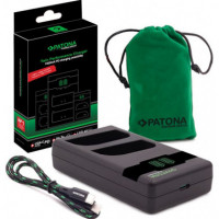 Cargador PATONA Duo Premium para Panasonic BLF19/BLK22