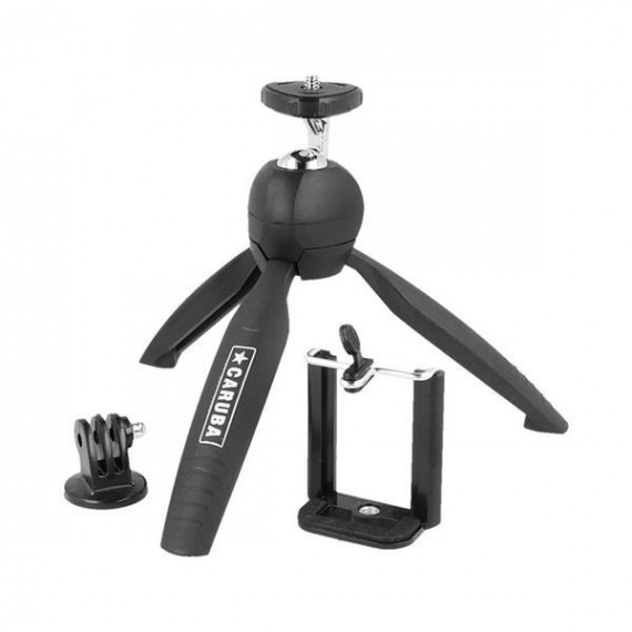 CARUBA Orbit Mini Trípode para Cámara Gopro y Móvil