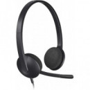 LOGITECH H340 Auriculares con Cable, Sonido Estéreo con Micrófono con Supresión de Ruido Usb, Pc/mac/chromebook