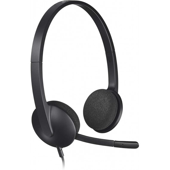LOGITECH H340 Auriculares con Cable, Sonido Estéreo con Micrófono con Supresión de Ruido Usb, Pc/mac/chromebook