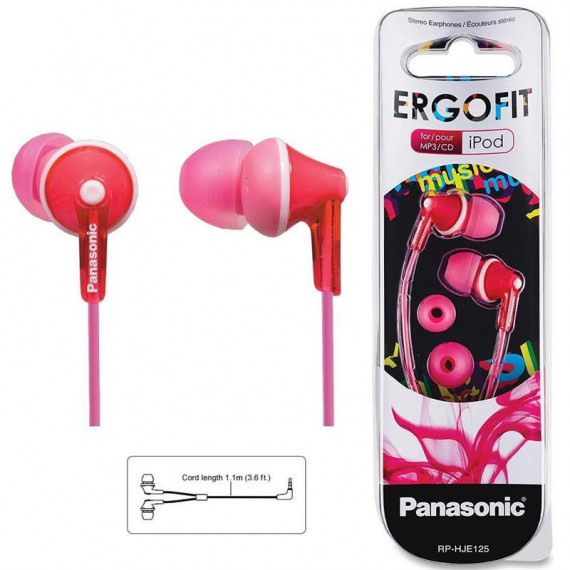 PANASONIC RP-HJE125E-P Auriculares In-ear Rosa