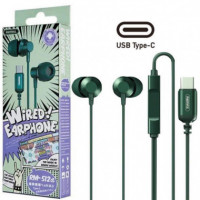 REMAX RM-512A Auriculares Usb-c Digitales Metal Verde