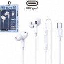 REMAX RM-575A Auriculares Usb-c Digital Blanco
