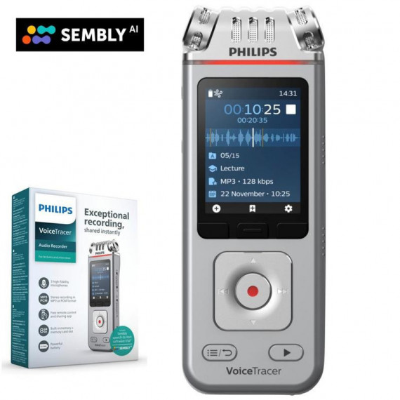 PHILIPS DVT4115 Grabadora de Voz Digital