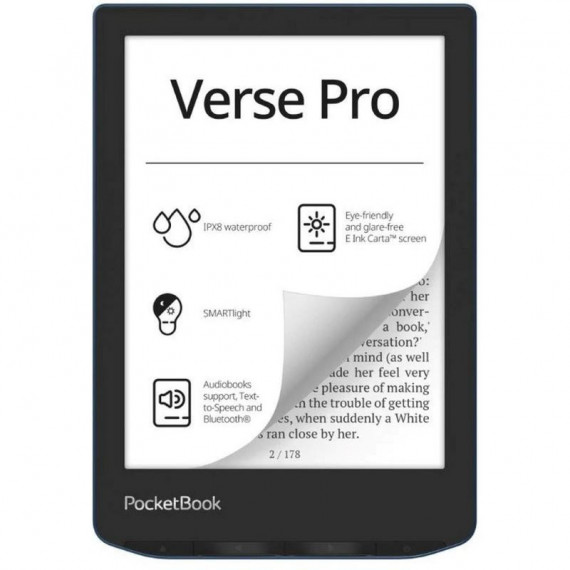 POCKETBOOK Verse Pro Lector de Libros Electrónicos 6'' HD Smartlight Wifi Azul