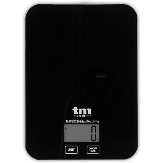 TM ELECTRON Báscula Cocina Digital 5KG Negra