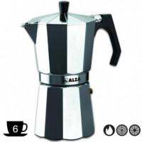 ALZA Basic Cafetera Aluminio 6 Tazas