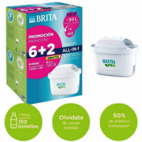 BRITA Maxtra Pro Filtros de Agua para Jarra - Pack 6+2