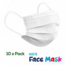 MEDIROC Mascarilla Infantil Higiénica Certificada (pack 10)
