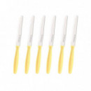 ATEMPO Pack 6 Cuchillos Postre Doble Blíster