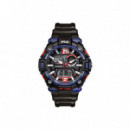 FILA Reloj Negro Análogo-digital 38-189-001
