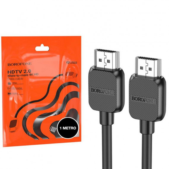 BOROFONE BUS02 Cable HDMI 2.0 4K 1M Negro