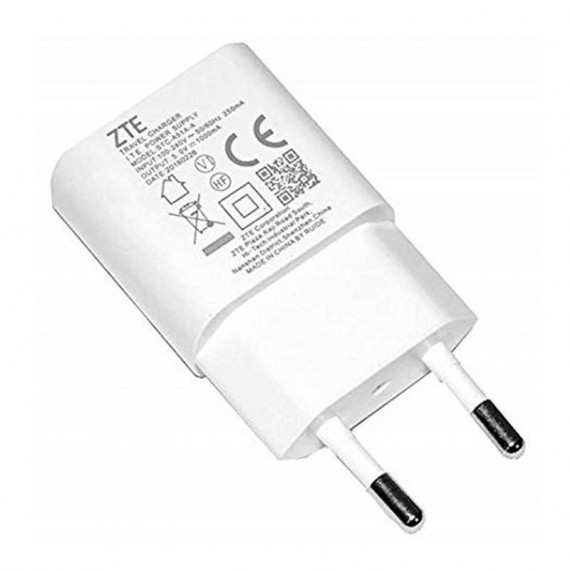 Cargador USB 1.0A ZTE STC-A51A Blanco Bulk