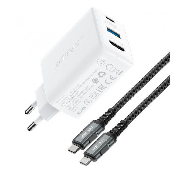 ACEFAST A17 Cargador 65W Gan Usb-c con Hub HDMI