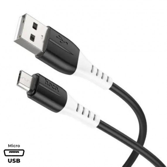 HOCO X82 Cable Micro USB Silicona 3A 1M Negro