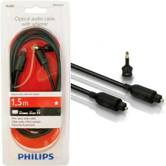 PHILIPS Cable de Fibra óptica Audio 1.5M