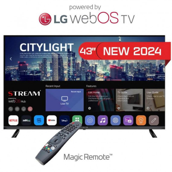STREAM SYSTEM TV 43" Full HD Smart TV Webos + Magic Remote