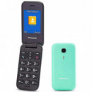 PANASONIC KX-TU400 Teléfono Móvil para Mayores Turquesa