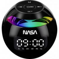 NASA SP200 Altavoz BLUETOOTH con Reloj y Cargador Inalámbrico