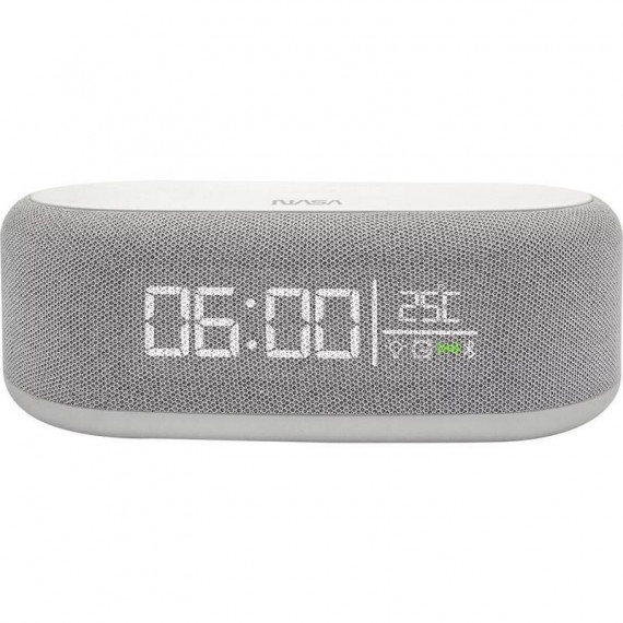 NASA SPC400 Altavoz BLUETOOTH con Reloj y Cargador Inalámbrico