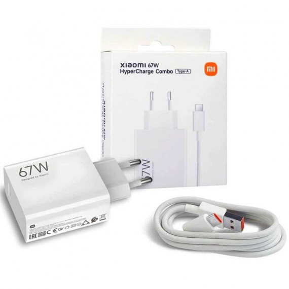 XIAOMI 67W Charging Combo (type-a) con Cable Usb-c