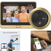 EZVIZ DP2C Mirilla Digital Inteligente Dorada