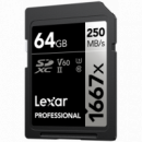LEXAR Sd Pro Silver Series 1667X 64GB V60