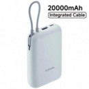 XIAOMI Power Bank 20000 Mah 33W Ice Blue con Cable Integrado
