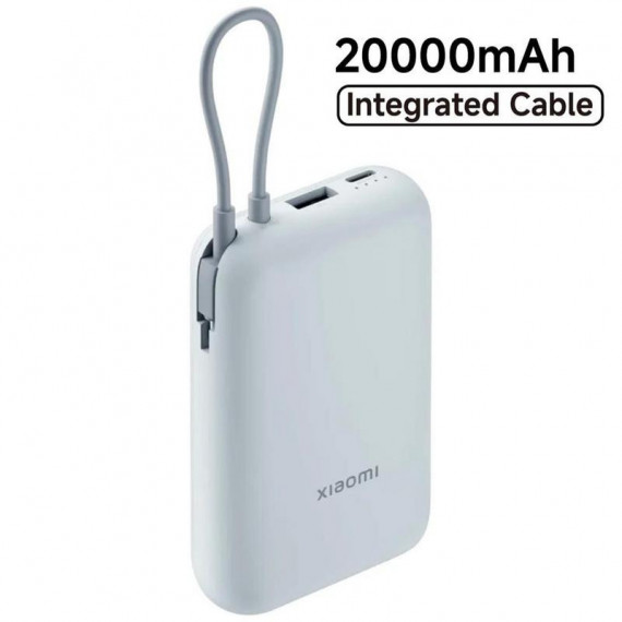 XIAOMI Power Bank 20000 Mah 33W Ice Blue con Cable Integrado