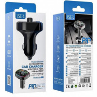 Iser ST6000 Transmisor Fm BLUETOOTH Coche Cargador 20W  MARCA BLANCA