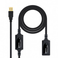 NANOCABLE Cable Prolongador USB 2.0 con Amplificador 10M - Guanxe Atlantic Marketplace