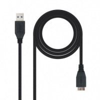 NANOCABLE Cable USB 3.0 a Macho a Micro USB 3.0 B Macho 1M - Guanxe Atlantic Marketplace