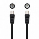NANOCABLE Cable Antena TV 75 Ohm M/h 1.8M Negro