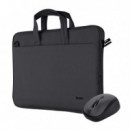 TRUST Bologna Maletín 16'' Negro + Ratón Inalámbrico