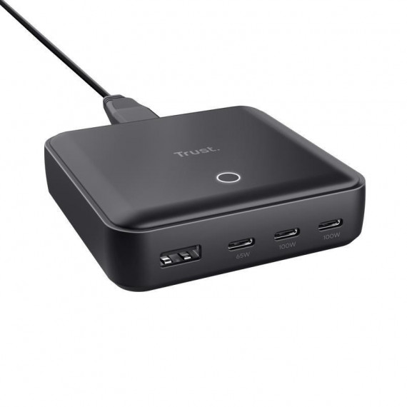 TRUST Maxo Cargador de Escritorio USB 100W 4 Puertos
