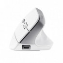 TRUST Bayo Ii Ratón Ergonómico Inalámbrico Recargable Blanco