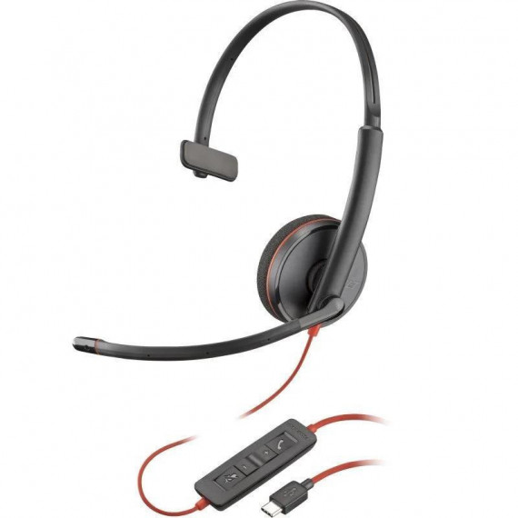 POLY Blackwire 3210 Auricular Monoaural Usb-c