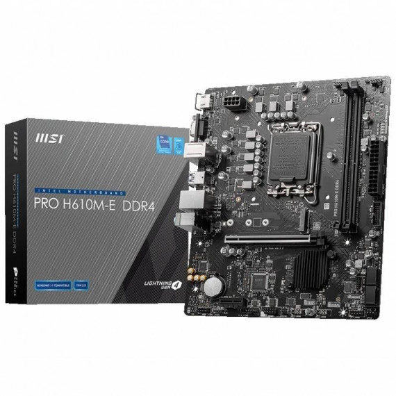 MSI Pro H610M-E DDR4 Placa Base Matx