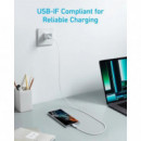 ANKER 322 Cable Usb-c Trenzado 1.8M 60W Blanco
