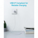 ANKER 322 Cable Usb-a a Usb-c Trenzado 1.8M 45W Blanco
