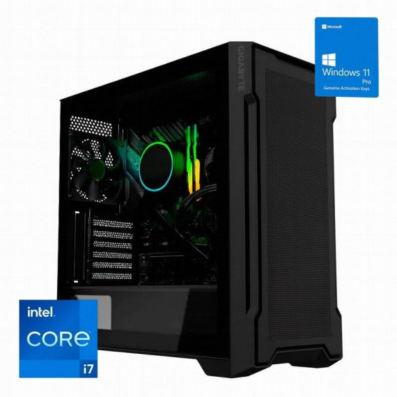 GIGABYTE Cristal Rgb I7-12700K, 16GB, 1TB Ssd, Refrigeración Líquida, 750W, W11P