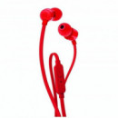 JBL Tune 110 Auriculares In-ear con Micrófono Rojo