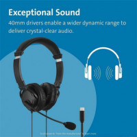 KENSINGTON Auriculares Hi-fi Usb-c con Micrófono