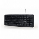 GEMBIRD Teclado USB Estándar Negro