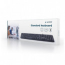 GEMBIRD Teclado USB Estándar Negro