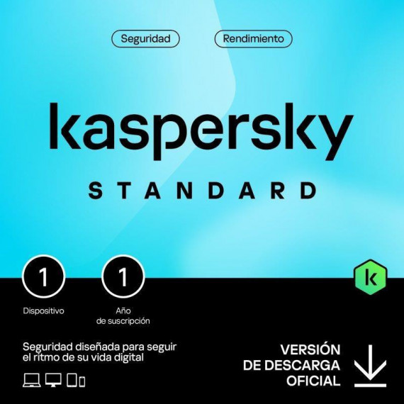 KASPERSKY Standard 1 Dispositivo 1 Año Licencia Electrónica