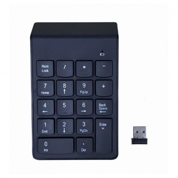 GEMBIRD Teclado Numérico BLUETOOTH 18 Teclas Negro